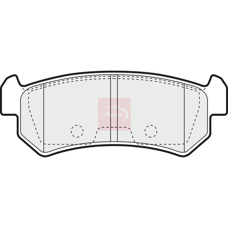 Apec Rear Brake Pad Set PAD1329