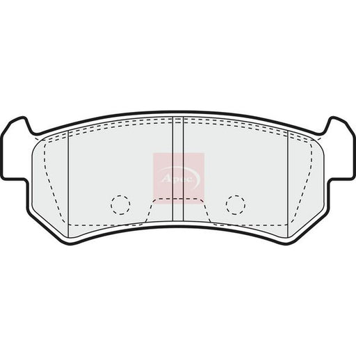 Apec Rear Brake Pad Set fits Chevrolet Lacetti 2003-2013 1.4 1.6 1.8