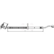 Apec Brake Hydraulic Hose Line Front Left fits Hyundai Accent III 2005-2010 1.4