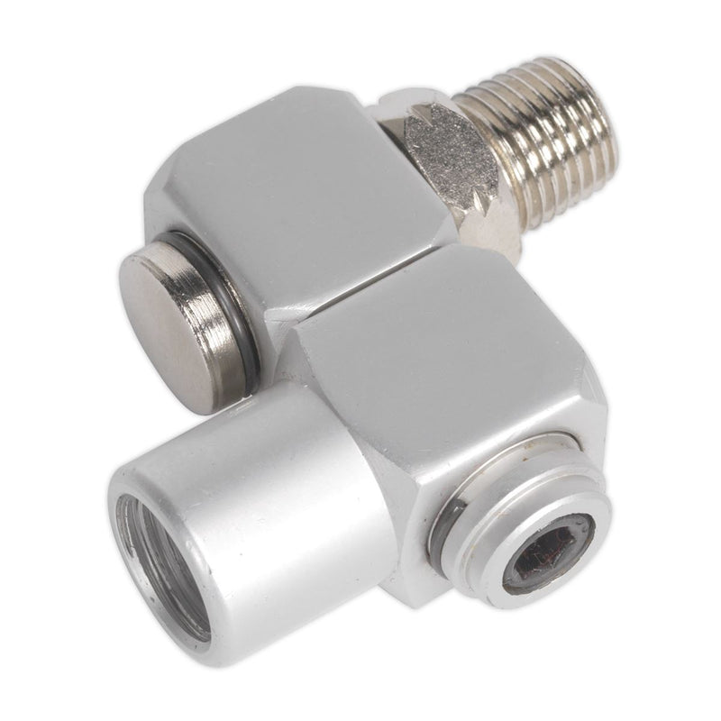 Sealey Z-Swivel Air Hose Connector 1/4"BSP SA902 Sealey - Dynamic Drive