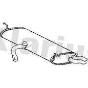 Klarius Box With Tail Pipe Rear fits VW Golf Plus V 2005-2013 2.0
