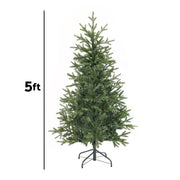 Dellonda Artificial 5ft/150cm Hinged Christmas Tree with 772 PE/PVC Mix Tips Dellonda - Dynamic Drive