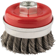 Draper Steel Twist-Knot Wire Cup Brush, 65mm, M14 41447 Draper - Dynamic Drive