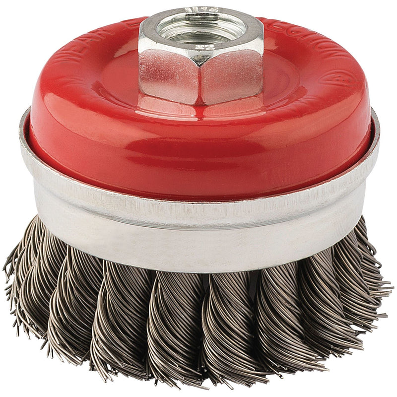 Draper Steel Twist-Knot Wire Cup Brush, 65mm, M14 41447 Draper - Dynamic Drive