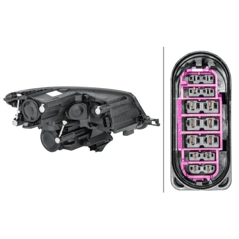 Hella Headlight Headlamp PWY24W Left fits Skoda Kodiaq I 2016 on 1.4 2.0