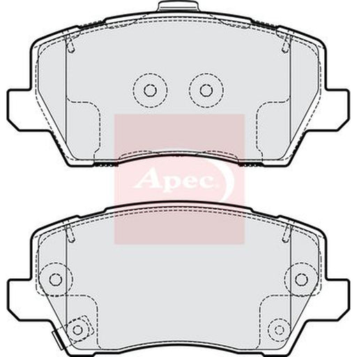 Apec Front Brake Pad Set fits Kia Picanto III 2017-2018 1.0 1.2