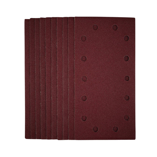 Draper 1/2 Sanding Sheets with Hook and Loop, 115 x 230mm, 80 Grit (Pack of 10) Draper - Dynamic Drive
