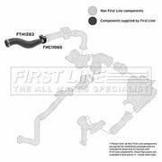 First Line Intercooler Turbo Charge Air Hose fits Renault Kangoo 2008 on 1.5