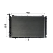 Mahle Engine Radiator fits Nissan Patrol Gr 1988-1998 2.8