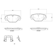 Brembo Rear Brake Pad Set fits Land Rover Range Rover Sport III 2022-2023 3.0