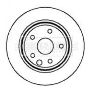 Borg & Beck Front & Rear Brake Discs & Pads fits Jaguar Xj 1997-2003 3.2