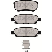 Juratek Rear Brake Discs & Pads fits Mitsubishi Lancer VII 2003-2013 1.3 1.6 2.0