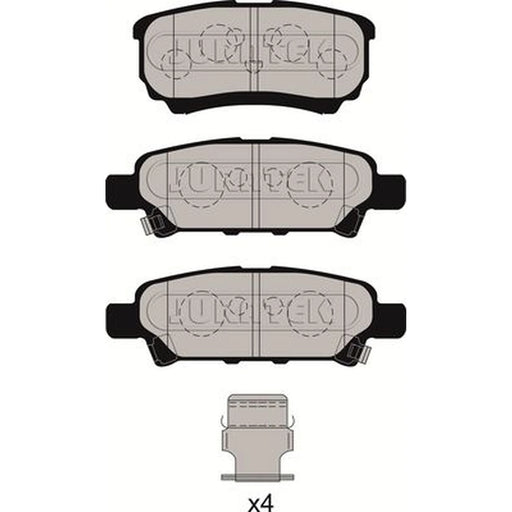 Juratek Rear Brake Pad Set fits Chrysler Sebring 2007-2010 2.0 2.4