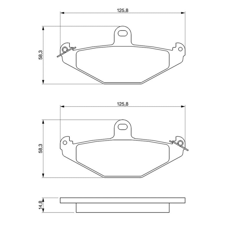 Bosch Front & Rear Pads fits Renault Espace 1998-2002 3.0