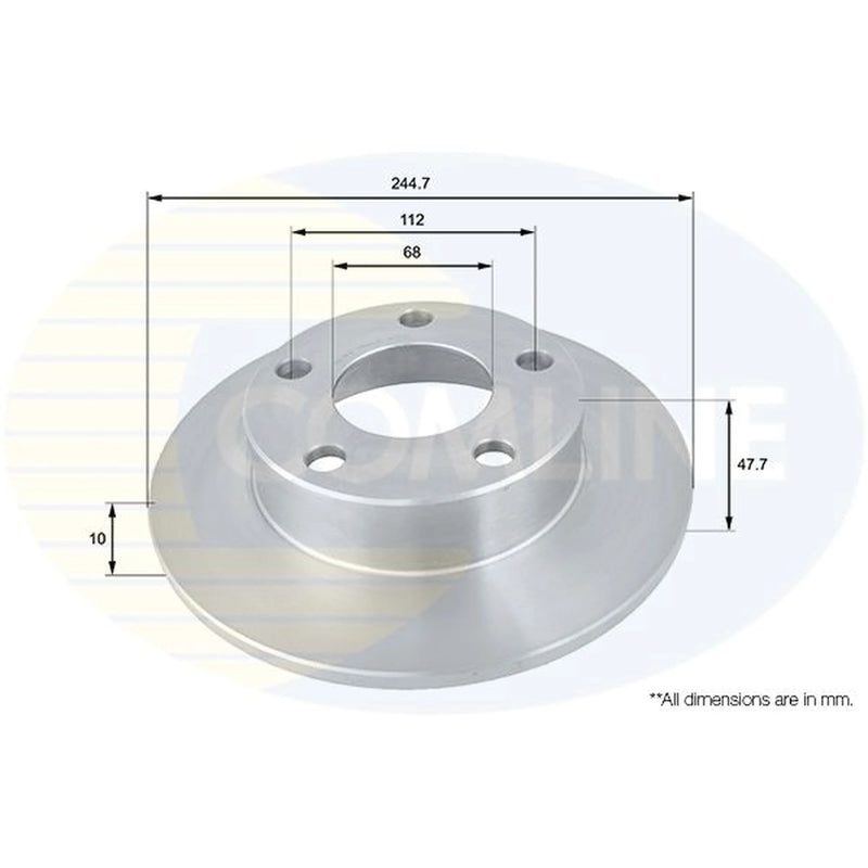 Comline Front & Rear Brake Discs & Pads fits Audi A4 B5 1995-2001