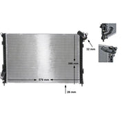 Mahle Engine Radiator fits Mini Mini 2002-2008