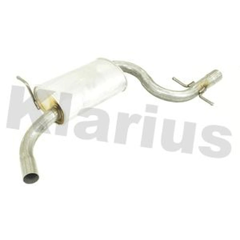 Klarius Box With Centre Pipe Centre fits Audi A3 2003-2008 2.0