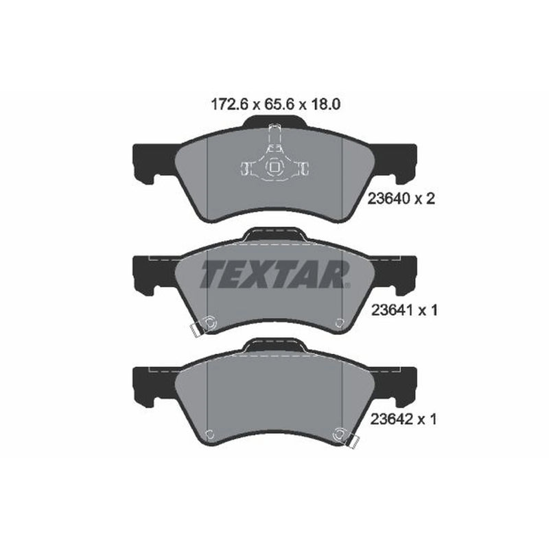 Textar Front Brake Pad Set 2364001