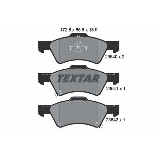 Textar Front Brake Pad Set 2364001