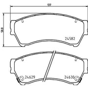 DON Front & Rear Pads fits Mazda 6 2007-2013 1.8 2.0 2.2 2.5