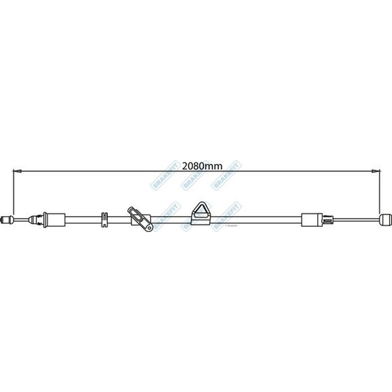 Apec Handbrake Cable Left Rear fits Ford Galaxy II 2006-2015 1.6 1.8 2.0 2.2 2.3