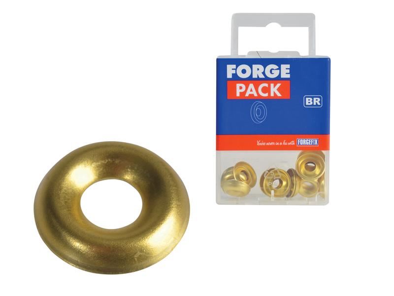 ForgeFix Screw Cup Washer Brass No.8 ForgePack 20 ForgeFix - NN4 Online