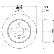 Mintex Front & Rear Brake Discs & Pads fits Mercedes-Benz A-Class 2010-2012