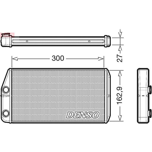 Denso Heater Matrix Core Heat Exchanger fits Alfa Romeo Giulia 2015-2022