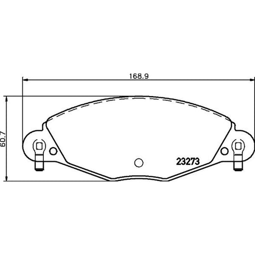 DON Front Brake Pad Set fits Citroën C5 I 2001-2004 2.2 3.0