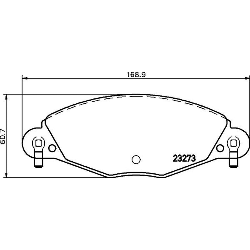 Mintex Front Brake Pad Set fits Citroën C5 I 2001-2004 2.2 3.0