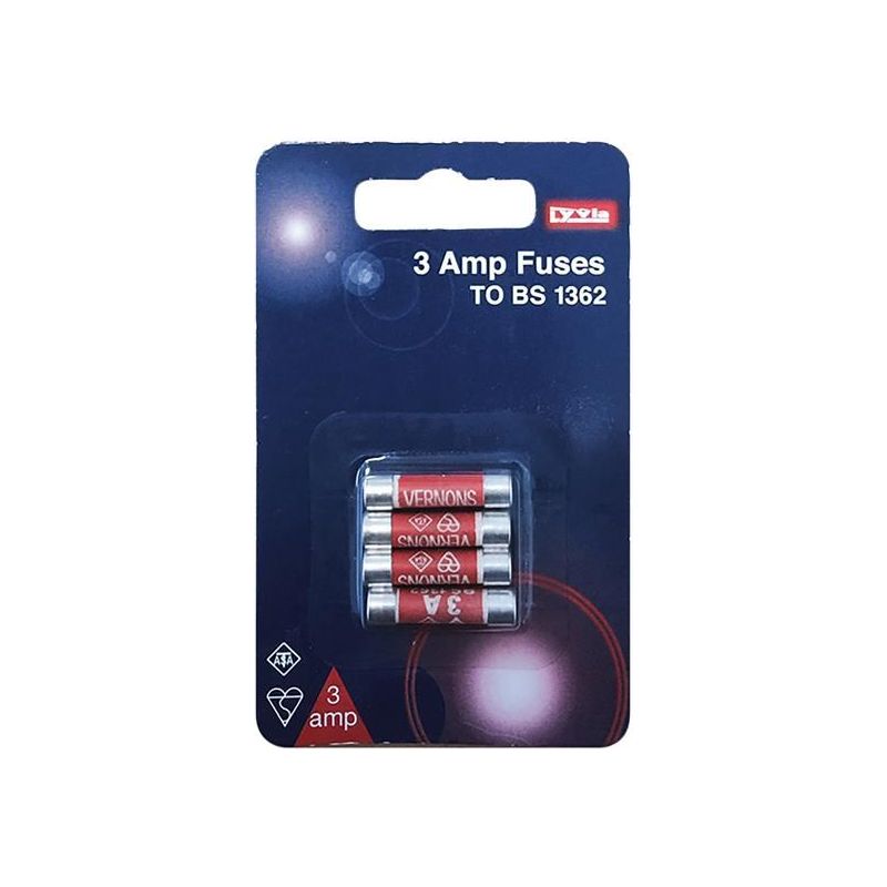 Dencon 3A Fuse (Pack of 4) Dencon - Dynamic Drive