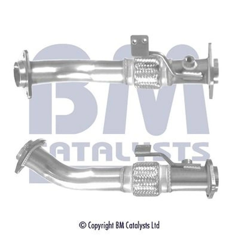 BM Catalysts Exhaust Pipe OD fits Nissan Navara NP300 2005-2006 2.5