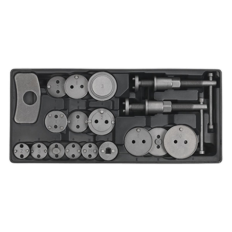 Sealey Tool Tray with Brake Wind-Back Tool Kit 18pc TBT27 Sealey - Dynamic Drive