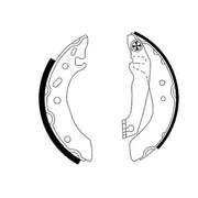 Mintex Brake Shoe Set Axle Kit fits Ford Escort 1990-1999 1.3 1.4 1.6 1.8