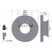 Textar 2 x Internally Vented Brake Discs 93267000