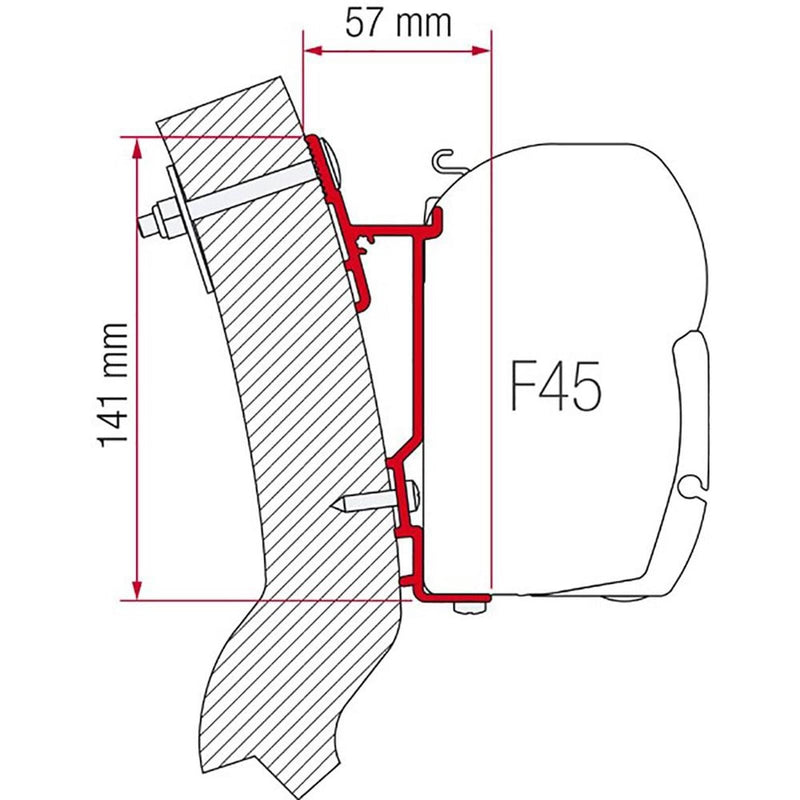 Fiamma Adapter Wingamm Oasi 230 (98655-929) Fiamma - Dynamic Drive
