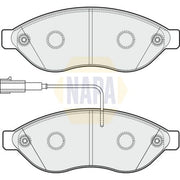 NAPA Front Brake Pad Set fits Citroën Relay III 2006-2023 2.0 2.2 3.0