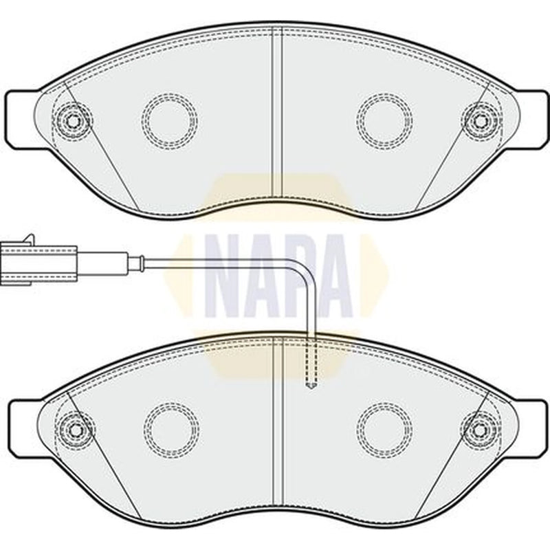 NAPA Front Brake Pad Set fits Citroën Relay III 2006-2023 2.0 2.2 3.0
