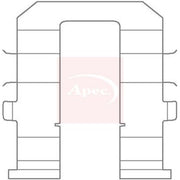 Apec Brake Pad Accessory Fitting Kit Rear fits Kia Sedona 2006-2015 2.2 2.7 2.9
