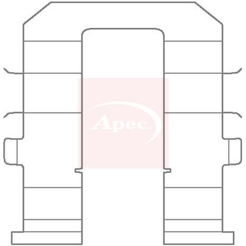 Apec Brake Pad Accessory Fitting Kit Rear fits Kia Sedona 2006-2015 2.2 2.7 2.9