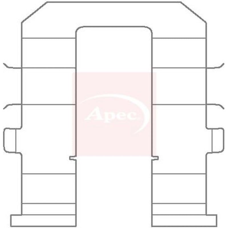 Apec Brake Pad Accessory Fitting Kit Rear KIT1143