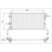 Valeo Engine Radiator 701159