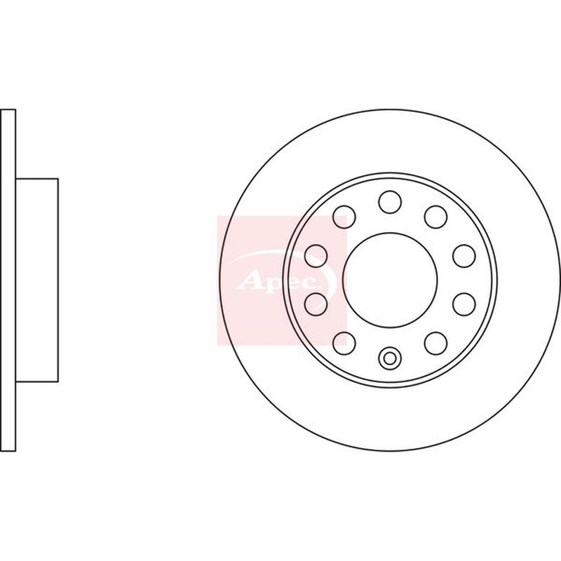 Apec Front & Rear Brake Discs & Pads fits Audi A4 B6 2000-2004 1.6 1.9