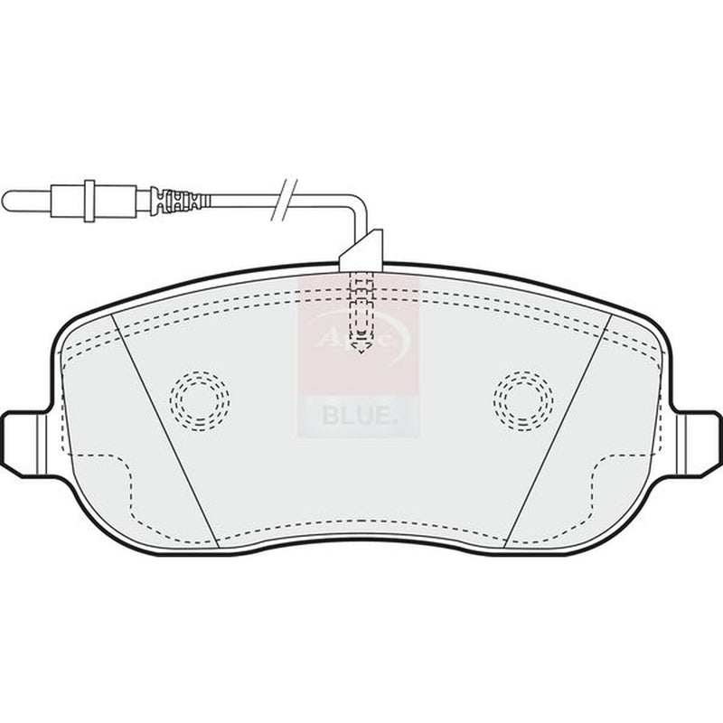 Apec Front Brake Pad Set fits Citroën C8 2002-2009 2.0 2.2