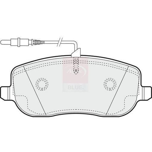 Apec Front Brake Pad Set fits Citroën C8 2002-2009 2.0 2.2