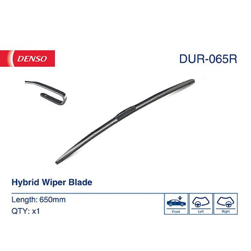 Denso Driver side Wiper Blades fits Citroën C1 2005-2014 1.0 1.4