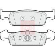Apec Front Brake Pad Set fits Dacia Logan II 2015 on 1.2
