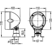 Hella Worklight High fits John Deere Series 5 2009 on