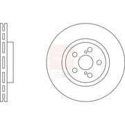 Apec 2 x Vented Front Brake Discs SDK6083