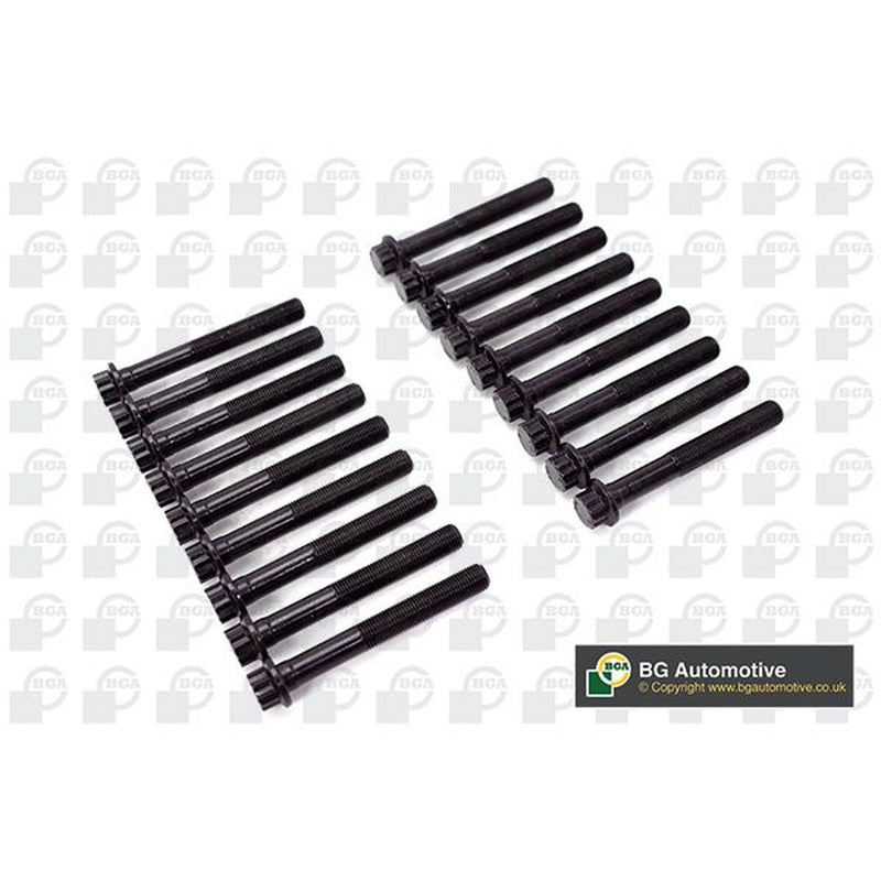 BGA Cylinder Head Bolt Set with Cylinder Head Gasket Kit fits Mitsubishi Triton